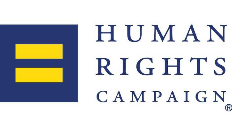 In this nonprofit logo, the Human Rights Campaign draws attention to its name with large, skinny letters next to an equal sign.