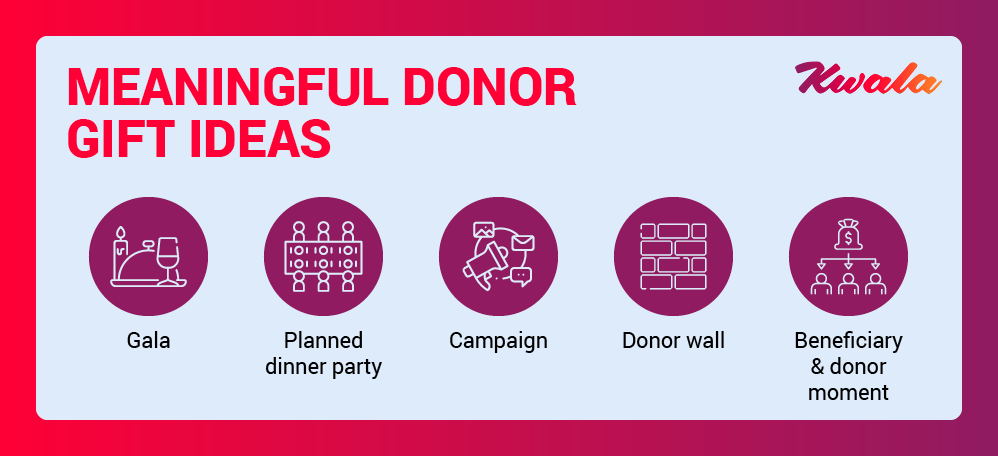 Use these five meaningful donor gift ideas to express your appreciation. 